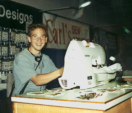 Bryan sewing