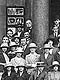 Group at front of Queen's Theatre