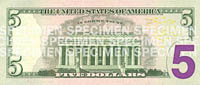 New $5 bill - back